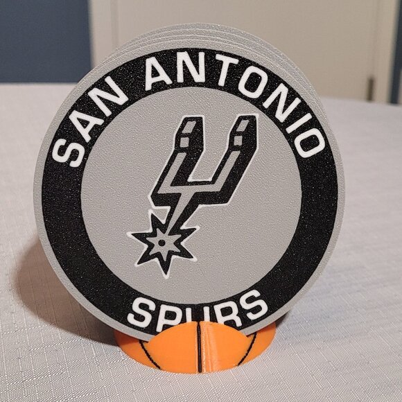 San Antonio Spurs Coaster Set - 3D Printed - (Set of 4) - Picture 1 of 4
